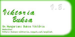 viktoria buksa business card